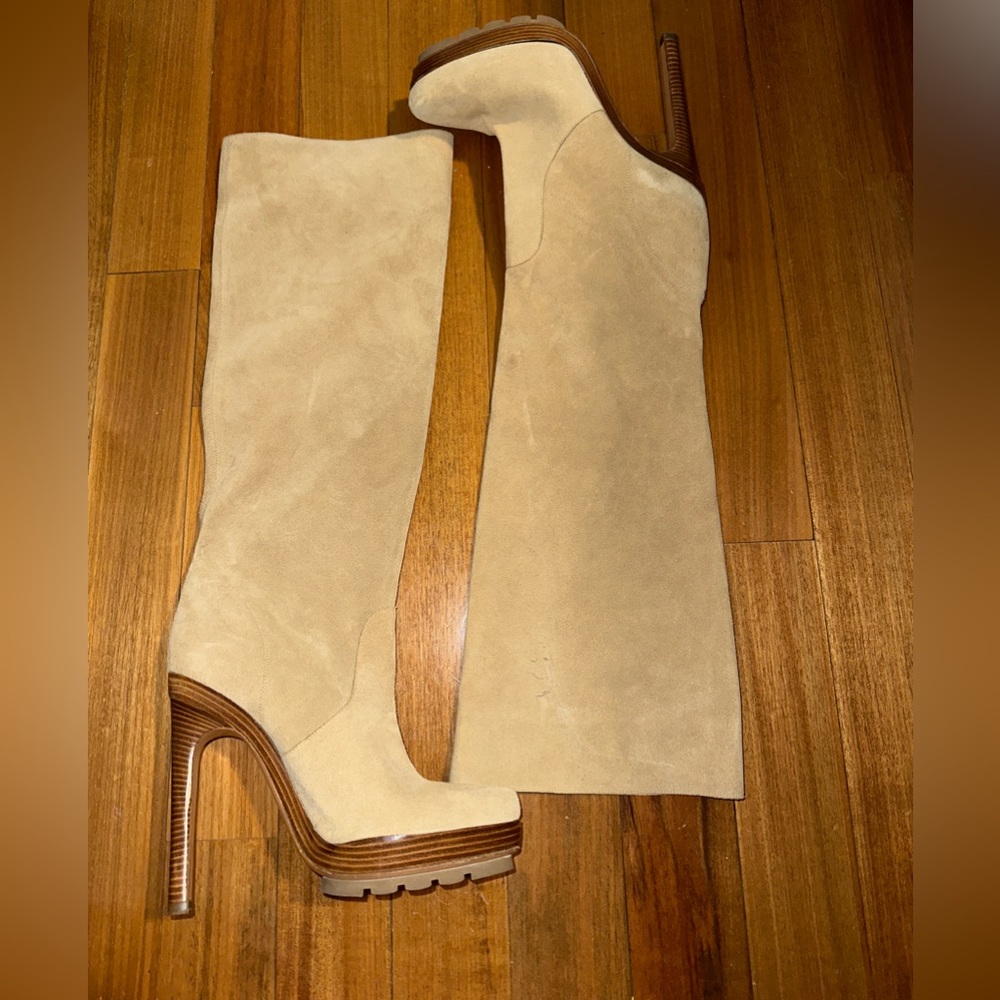 Tan suede, Michael Kors boots